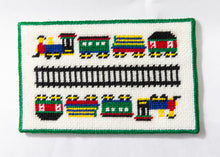 Load image into Gallery viewer, Needlepoint Rug 2 1/2&quot; x 4&quot; Train
