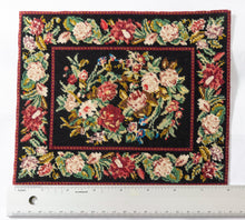 Load image into Gallery viewer, Dollhouse Miniature ~ Needlepoint Rug 6 1/2&quot; x 8&quot; French Bouquet
