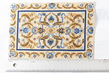 Load image into Gallery viewer, Dollhouse Miniature ~ Needlepoint Rug 5 1/2&quot; x 8 1/2&quot; Imperial Blue
