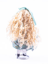Load image into Gallery viewer, Dollhouse Miniature ~ Porcelain Little Girl Doll with Blonde Curly Hair
