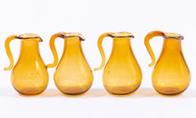 Load image into Gallery viewer, Dollhouse Miniature ~ Vintage Blown Glass Amber/Brown Pitcher
