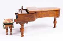 Load image into Gallery viewer, Dollhouse Miniature ~ Handmade Bart Kennedy Piano &amp; Bench - Lee Lefkowitz Estate
