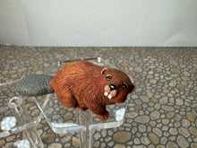 Load image into Gallery viewer, Dollhouse Miniature ~ Vintage 1991 Karen Phillips Handmade Beaver
