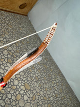 Load image into Gallery viewer, Dollhouse Miniature ~ Vintage Artisan Handmade Hand Painted Native American Bow
