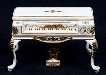 Load image into Gallery viewer, Dollhouse Miniature ~ Paul Saltarelli Hand Painted Piano with Baroque Era Musicians
