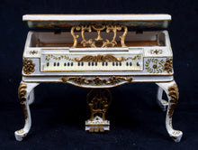 Load image into Gallery viewer, Dollhouse Miniature ~ Paul Saltarelli Hand Painted Piano with Baroque Era Musicians
