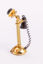 Load image into Gallery viewer, Brass Stick Telephone, Old Fashioned - Lee Lefkowitz Collection
