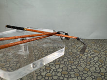 Load image into Gallery viewer, Dollhouse Miniature ~ Vintage Artisan Nantasy Fantasy Handmade Leather Golf Bag With Handmade Wooden Clubs Signed
