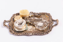 Load image into Gallery viewer, Dollhouse Miniature ~ Sterling Silver Ladies Vantiy with Working Compact, Guglielmo Cini &amp; Pete Acquisto - Lee Lefkowitz Estate
