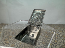 Load image into Gallery viewer, Dollhouse Miniature ~ Vintage Artisan Studio B 1982 Handmade Tin Ember Carrier With Wood Handle and Working Lid
