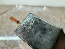 Load image into Gallery viewer, Dollhouse Miniature ~ Vintage Artisan Studio B 1982 Handmade Tin Ember Carrier With Wood Handle and Working Lid
