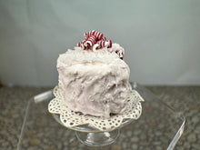 Load image into Gallery viewer, Dollhouse Miniature ~ Artisan Handmade 3 Layer Red Velvet Cake
