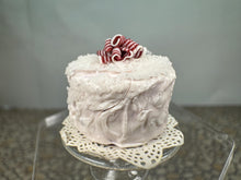 Load image into Gallery viewer, Dollhouse Miniature ~ Artisan Handmade 3 Layer Red Velvet Cake
