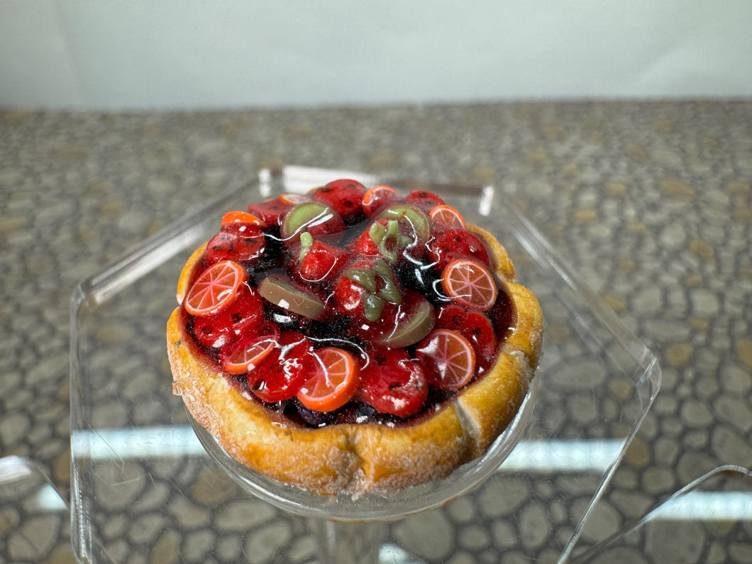 Dollhouse Miniature ~ Artisan Handmade Fruit Tart