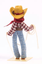 Load image into Gallery viewer, Dollhouse Miniature ~ Julie Stevens 1/4&quot; or 1:48 Cowboy Doll -  The Estate of Ursula Sauerberg
