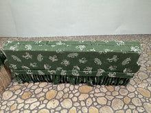 Load image into Gallery viewer, Dollhouse Miniature ~ Artisan Signed Handmade 2 Piece Green Living Room Couch &amp; Table Furniture Set
