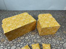 Load image into Gallery viewer, Dollhouse Miniature ~ Artisan Handmade 2 Piece Yellow Living Room Couch &amp; Chair Furniture Set
