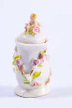 Load image into Gallery viewer, Dollhouse Miniature ~ Veronique Cornish Decorative Jar with Cherub on Top - The Estate of Ursula Sauerberg
