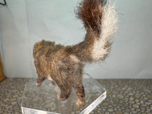 Load image into Gallery viewer, Dollhouse Miniature ~  Artisan Handmade OOAK Grey &amp; White Cat Standing
