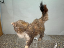 Load image into Gallery viewer, Dollhouse Miniature ~  Artisan Handmade OOAK Grey &amp; White Cat Standing
