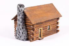 Load image into Gallery viewer, Dollhouse Miniature ~  1:144 Scale Log Cabin with Furniture Made of Wood - From Johnston Estate
