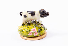 Load image into Gallery viewer, Dollhouse Miniature ~ Kay Lewis Staffordshire Cow - From Johnston Estate
