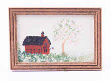 Load image into Gallery viewer, Dollhouse Miniature ~ School House Painting - From Johnston Estate

