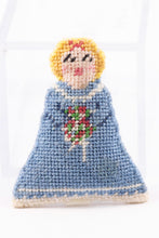 Load image into Gallery viewer, Dollhouse Miniature ~ Needlepoint Angel Pillow Doll - From Johnston Estate
