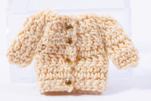 Load image into Gallery viewer, Dollhouse Miniature ~ Off White Hand Knit Child&#39;s Sweater - From Johnston Estate
