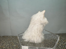 Load image into Gallery viewer, Dollhouse Miniature ~  Artisan Handmade OOAK White Cat Licking Paw
