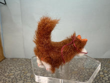 Load image into Gallery viewer, Dollhouse Miniature ~  Artisan Handmade OOAK Fluffy Orange Cat Standing Up
