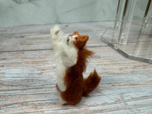 Load image into Gallery viewer, Dollhouse Miniature ~  Artisan Handmade OOAK Fluffy Orange Cat Standing Up
