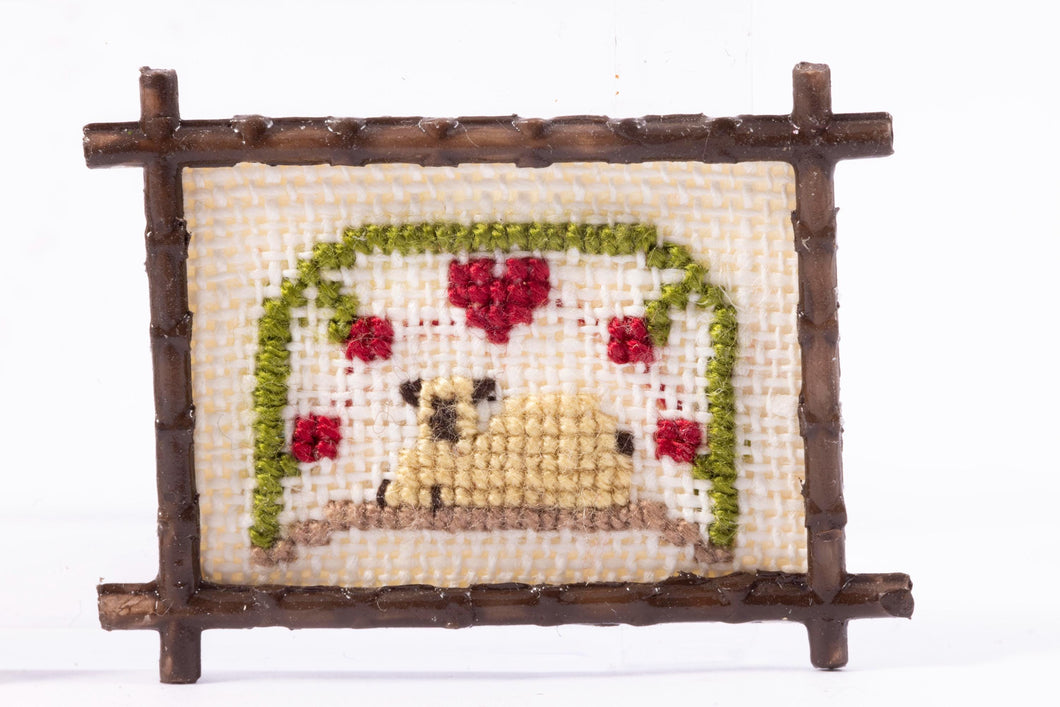 Dollhouse Miniature ~ Candle Box, Candle Holder & CAndles on Wall Hanging Set - Johnston Estate