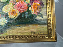 Load image into Gallery viewer, Dollhouse Miniature ~ Vintage Artist Mincer &quot;Roses In A Bowl&quot; Henri Fantin-Latour Reproduction Painting
