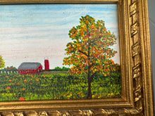 Load image into Gallery viewer, Dollhouse Miniature ~ Vintage Artist Signed &quot;Pumpkin Harvest&quot; Original Painting
