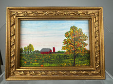 Load image into Gallery viewer, Dollhouse Miniature ~ Vintage Artist Signed &quot;Pumpkin Harvest&quot; Original Painting
