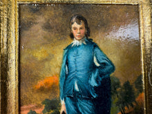 Load image into Gallery viewer, Dollhouse Miniature ~ Vintage Artist Ahen &quot;The Blue Boy&quot; Thomas Gainsborough Reproduction Painting
