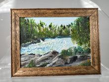 Load image into Gallery viewer, Dollhouse Miniature ~  Artist Signed &quot;Fish River Falls&quot;  Original 2015 Painting
