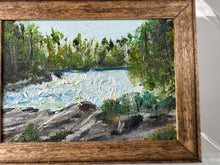 Load image into Gallery viewer, Dollhouse Miniature ~  Artist Signed &quot;Fish River Falls&quot;  Original 2015 Painting
