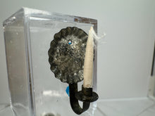 Load image into Gallery viewer, Dollhouse Miniature ~ Vintage Artisan Studio B Handmade Tin Wall Candlestick Holder
