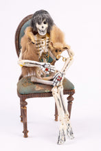 Load image into Gallery viewer, Dollhouse Miniatures ~ Halloween Patricia Paul Skeleton Ladies Having Coffee - Ursula Sauerberg Estate
