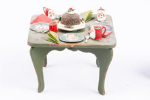 Load image into Gallery viewer, Dollhouse Miniature ~ Christmas Elf Sized Table &amp; Chairs Decorated for Xmas - Ursula Sauerberg Estate
