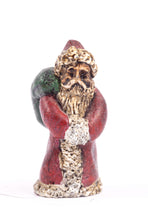 Load image into Gallery viewer, Dollhouse Miniature ~ Hand Painted Metal Father Christmas, Only 1&quot; Tall  - Ursula Sauerberg Estate
