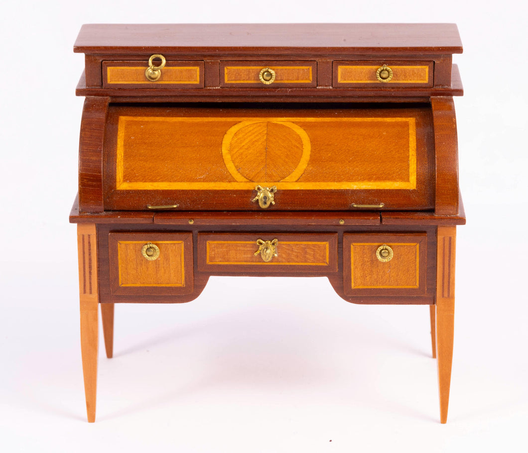 Dollhouse Miniature ~ Bureau a Cylindre Bed by Herbillon - (Desk)