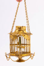 Load image into Gallery viewer, Dollhouse Miniature ~ German Erhard &amp; Sohne Ormolu Birdcage

