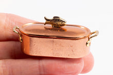 Load image into Gallery viewer, Dollhouse Miniature ~ Bodo Hennig Copper and Brass Fish Pot
