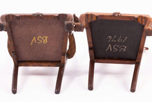 Load image into Gallery viewer, Dollhouse Miniature ~ Betty Valentine Set of 4 Chairs - Hand Crafted Vintage Artisan
