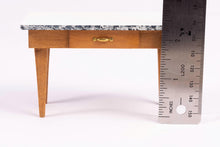 Load image into Gallery viewer, Dollhouse Miniature ~ White Metal Table Top Kitchen Table
