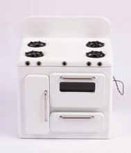 Load image into Gallery viewer, Dollhouse Miniature ~ K&amp;J Metalworks / Karen Fuller 1950’s Metal Stove
