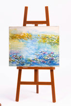 Load image into Gallery viewer, Dollhouse Miniature ~ Claude Monet Doll by Fern Vasi with Josephine Meyer Waterlilies Painting
